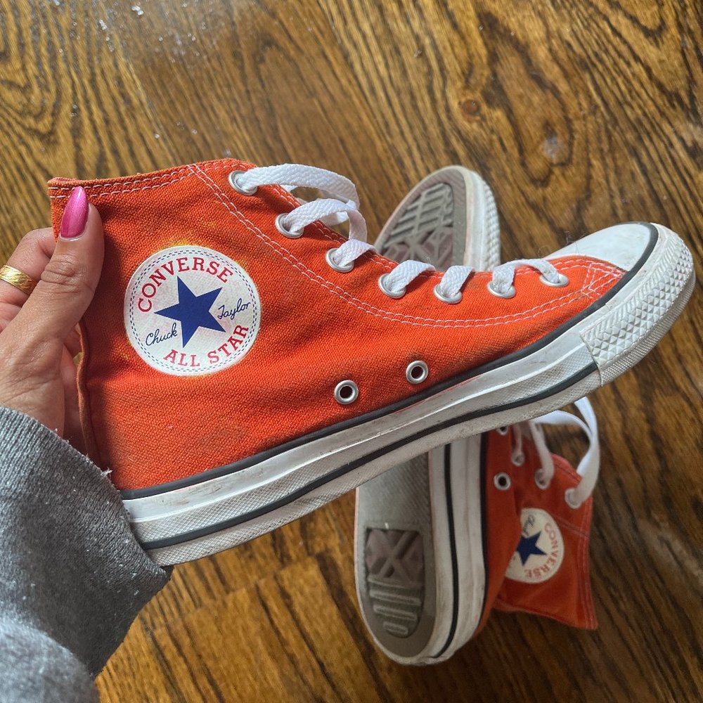 orange converse